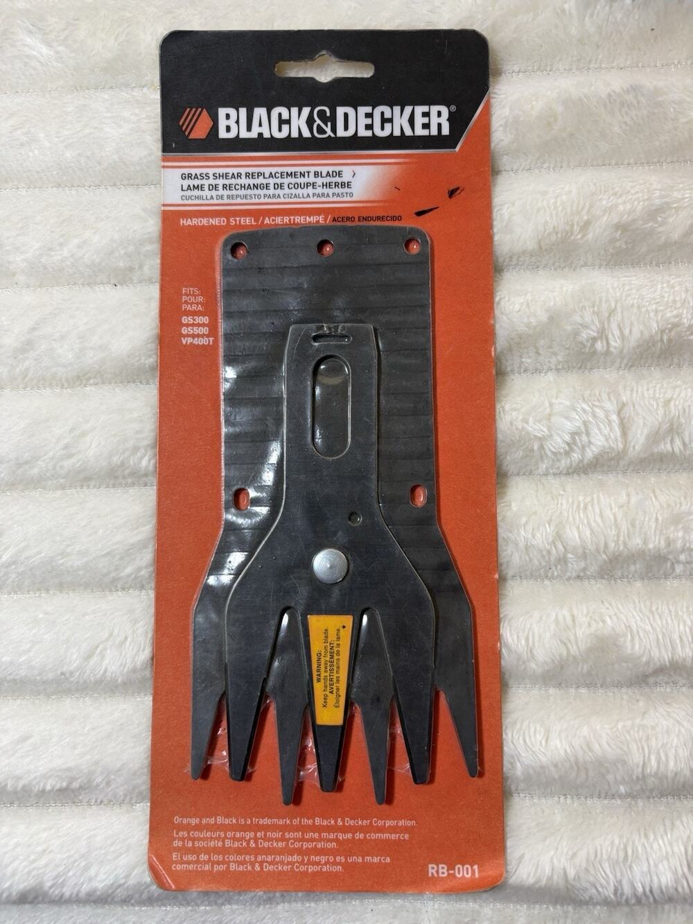 Black & Decker RB-001 Grass Shear Replacement Blade Fits GS300 GS500 VP400T NEW